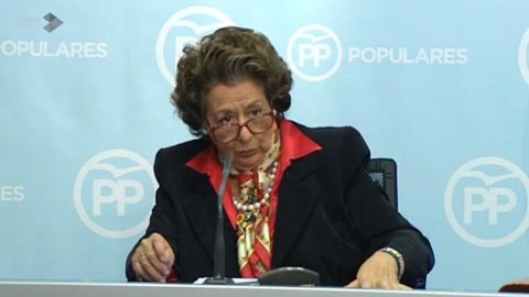 La senadora del Partido Popular y exalcaldesa de Valencia, Rita Barber&aacute;, comparece en rueda de prensa