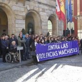 Concentración contra la violencia machista en Gijón