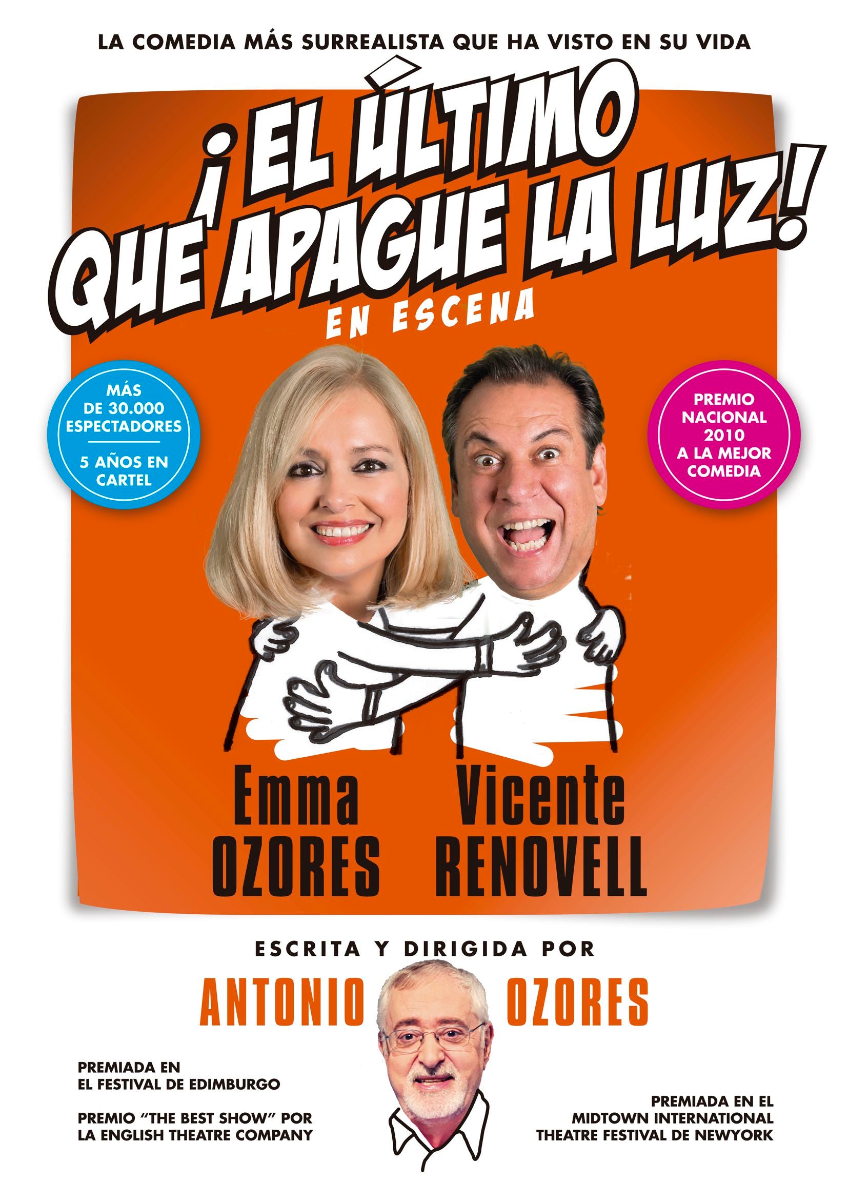 Emma Ozores y Vicente Renovell animan a divertirse con su disparatada obra '¡El último que apague la luz!' Emma Ozores y Vicente Renovell animan a divertirse con su disparatada obra '¡El último que apague la luz!'