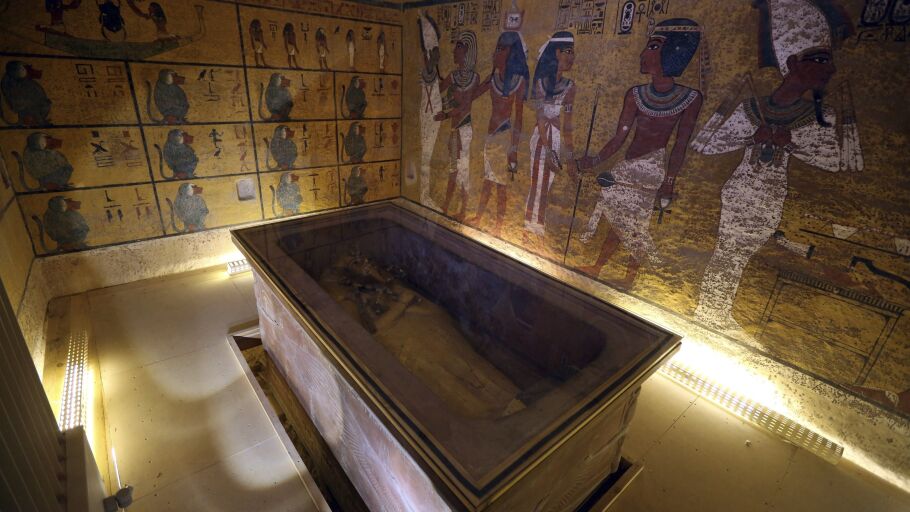 Fotograf&iacute;a de archivo que muestra el interior de la c&aacute;mara funeraria de Tutankam&oacute;n