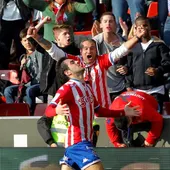 Carlos Castro, delantero del Sporting Carlos Castro, delantero del Sporting