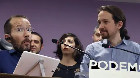 Pablo Echenique y Pablo Iglesias Pablo Echenique y Pablo Iglesias