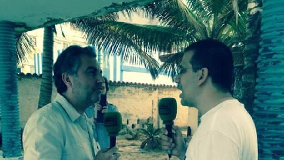 Carlos Alsina con el disidente Antonio Rodiles.