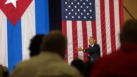 Barack Obama, habla en un foro empresarial en La Habana Barack Obama, habla en un foro empresarial en La Habana