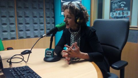 Chus Lago en los estudios de Onda Cero