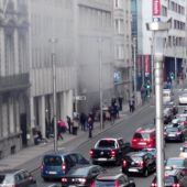 Explosión en la estación de metro de Bruselas de Maalbeek
