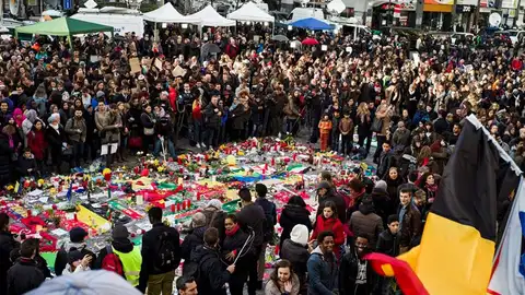 Concentración en Bruselas por las victimas del atentado Concentración en Bruselas por las victimas del atentado