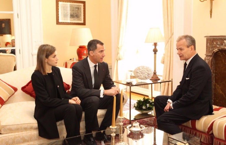 Los Reyes transmiten sus condolencias al embajador de Bélgica en España Los Reyes transmiten sus condolencias al embajador de Bélgica en España