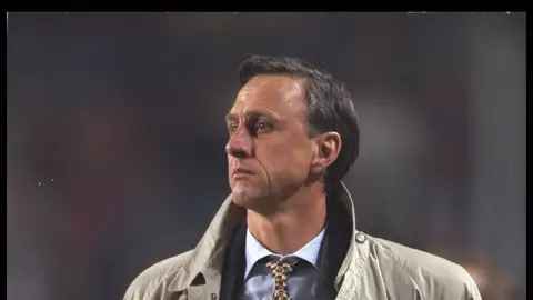 Johan Cruyff, en su etapa de entrenador del Barcelona Johan Cruyff, en su etapa de entrenador del Barcelona