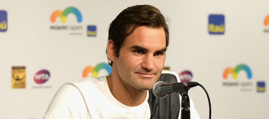 Federer, en rueda de prensa Federer, en rueda de prensa