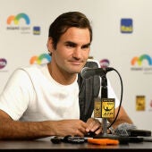 Federer, en rueda de prensa