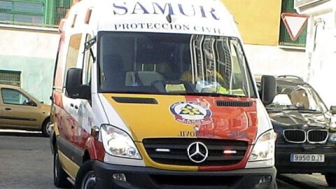 Una ambulancia del SAMUR