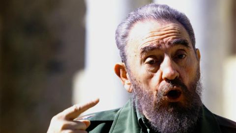 Imagen del l&iacute;der de la revoluci&oacute;n cubana, Fidel Castro.