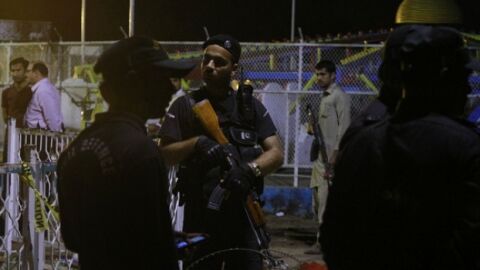 Fuerzas de seguridad en Lahore.
