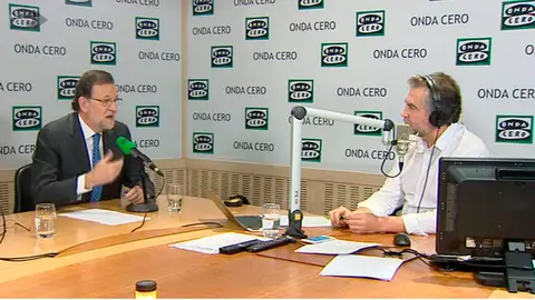 Mariano Rajoy y Carlos Alsina Mariano Rajoy y Carlos Alsina
