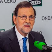 Mariano Rajoy en los estudios de Onda Cero
