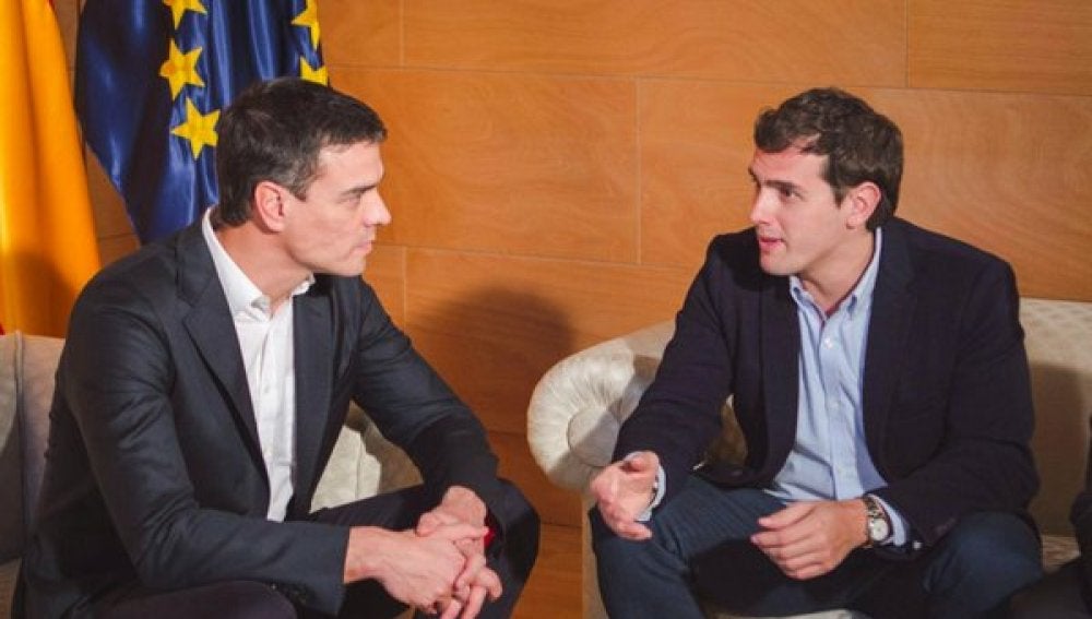 Pedro Sánchez y Albert Rivera