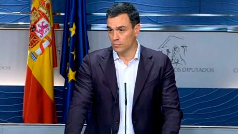 Pedro S&aacute;nchez, en el Congreso. 