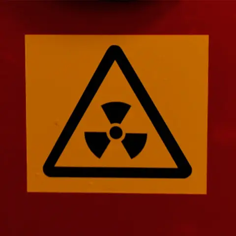 Señal de radiactividad Señal de radiactividad