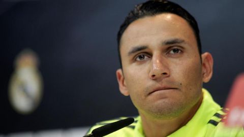 Keylor Navas en rueda de prensa