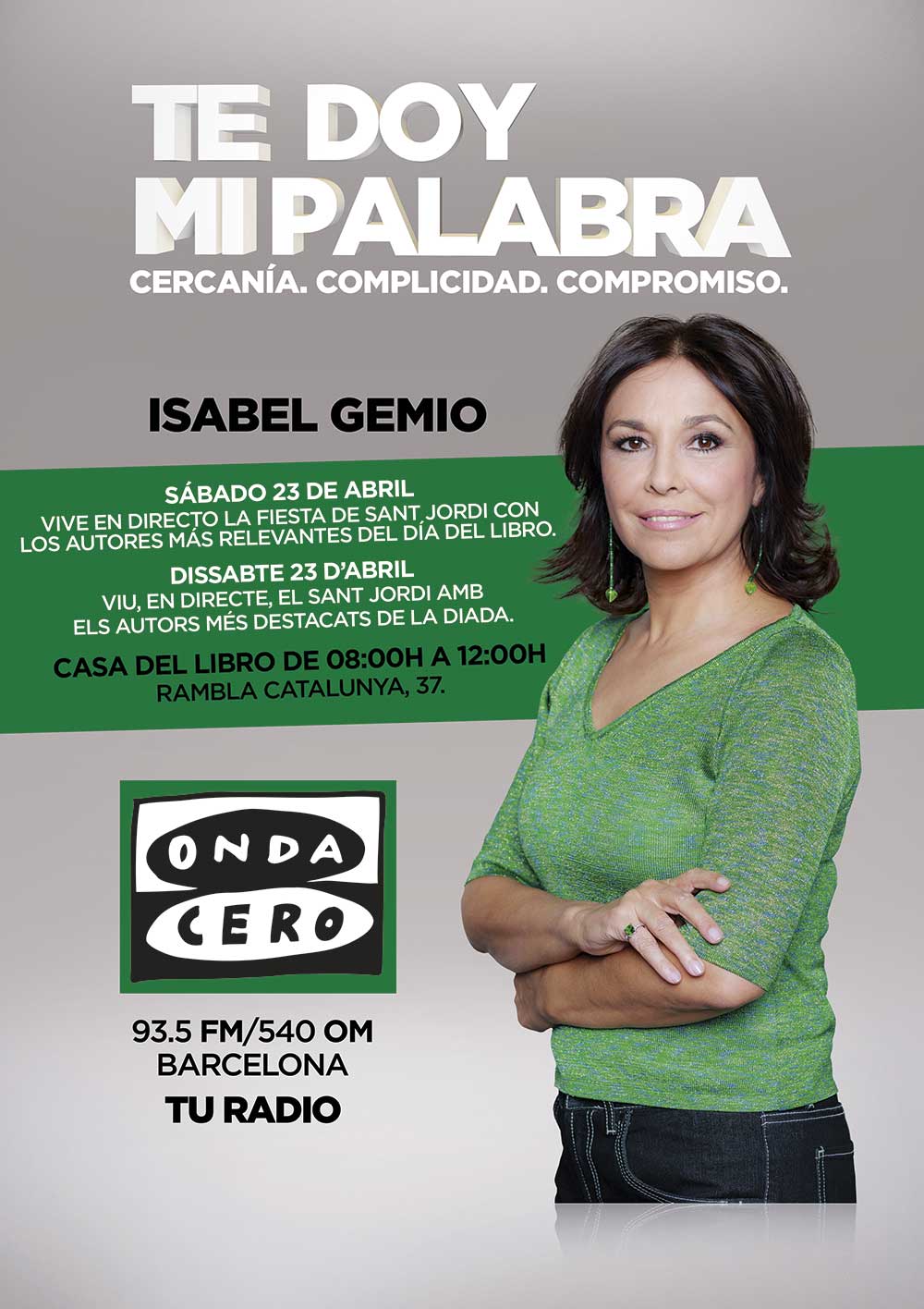 Isabel Gemio, a la Casa del Llibre per Sant Jordi Isabel Gemio, a la Casa del Llibre per Sant Jordi