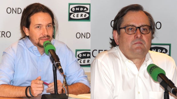 Pablo Iglesias a Paco Marhuenda: "Escucho la risa del comisario Marhuenda" Pablo Iglesias a Paco Marhuenda: "Escucho la risa del comisario Marhuenda"