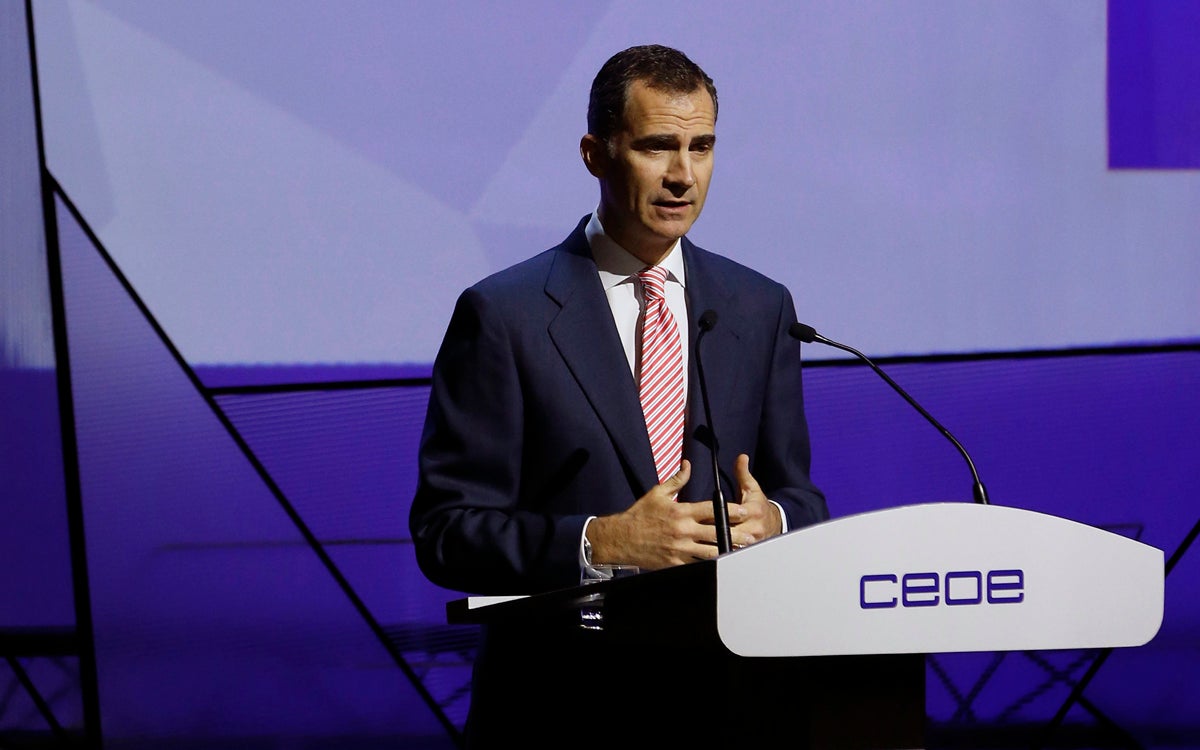 Felipe VI dice que España necesita un "entorno favorable" para las empresas Felipe VI dice que España necesita un "entorno favorable" para las empresas