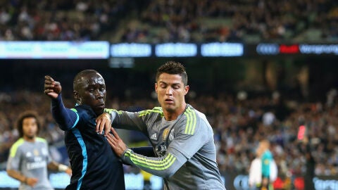 Cristiano Ronaldo se mide a Sagna