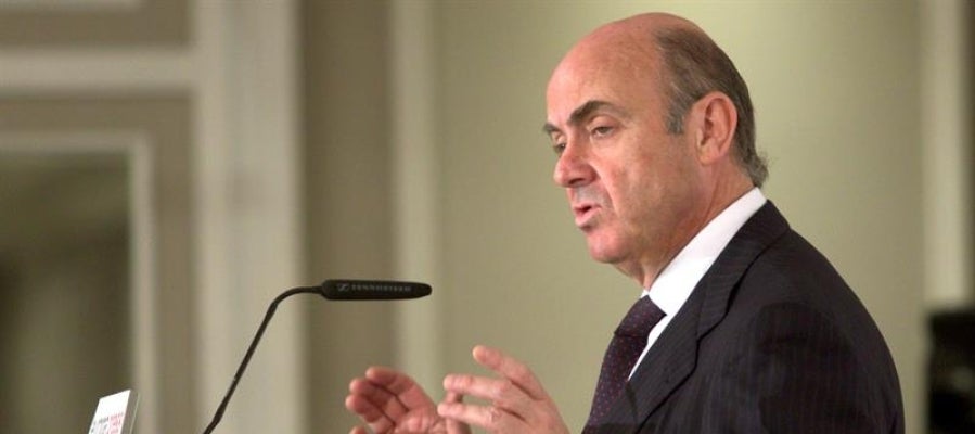 El ministro de Economía en funciones, Luis de Guindos El ministro de Economía en funciones, Luis de Guindos