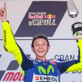 Rossi celebra el GP de Jérez