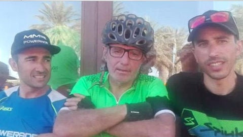 Chema del Olmo tras finalizar la quinta etapa de Titan Desert