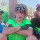 Chema del Olmo tras finalizar la quinta etapa de Titan Desert Chema del Olmo tras finalizar la quinta etapa de Titan Desert