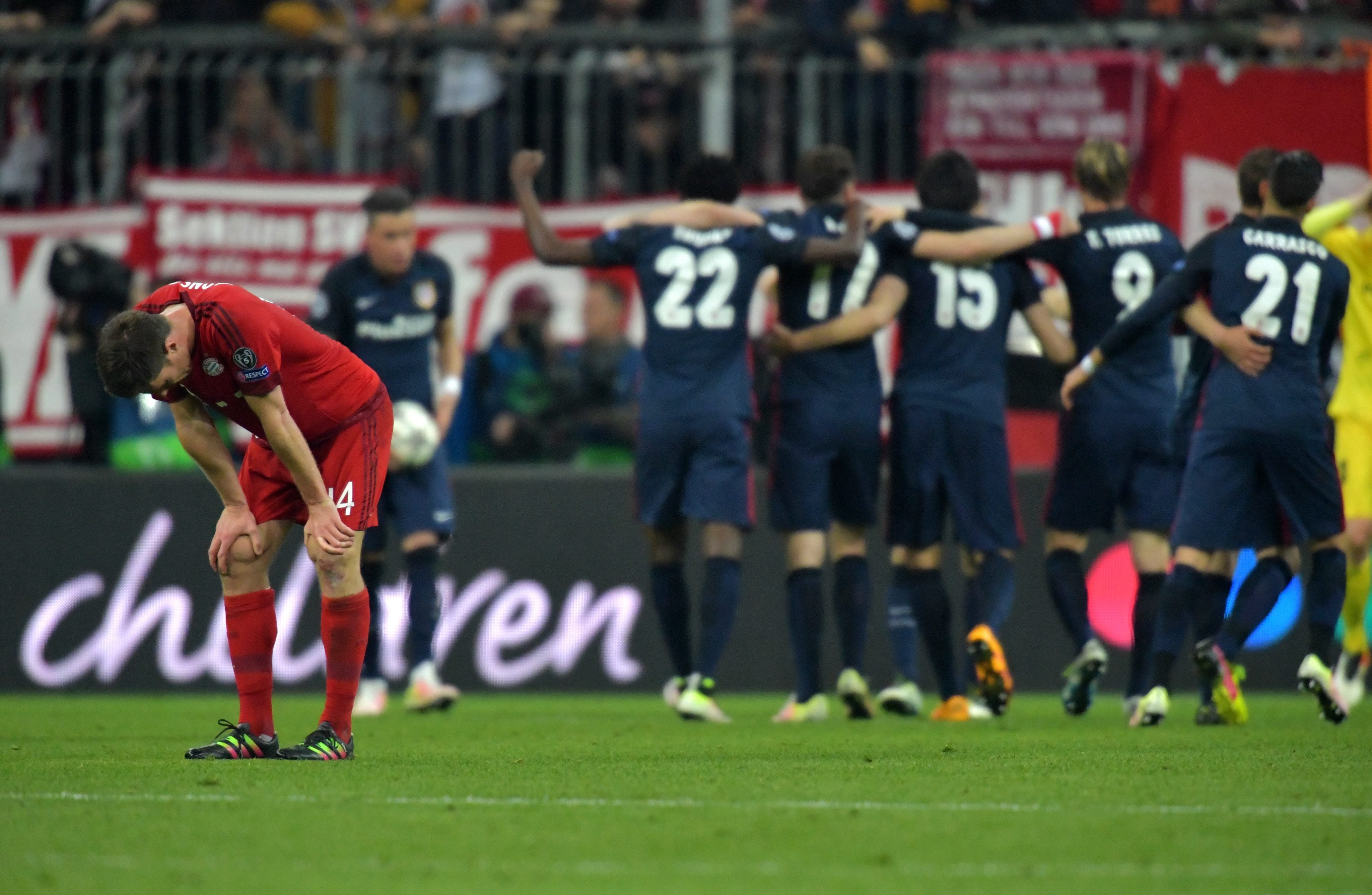 El sentimiento rojiblanco no dejó de creer en el Allianz Arena para llegar a la final El sentimiento rojiblanco no dejó de creer en el Allianz Arena para llegar a la final