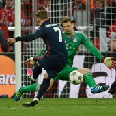 Griezmann superando a Neuer y poniendo el 1-1 Griezmann superando a Neuer y poniendo el 1-1