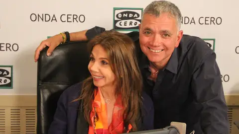 Victoria Abril y Juan Ramón Lucas La actriz Victoria Abril durante una entrevista en Más de uno con Juan Ramón Lucas