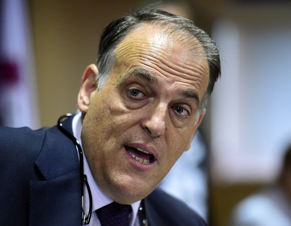 Tebas: "Que Villar se dedique exclusivamente a Europa y que en España haya otra persona" Tebas: "Que Villar se dedique exclusivamente a Europa y que en España haya otra persona"