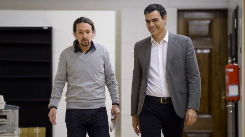 Pedro S&aacute;nchez y Pablo Iglesias
