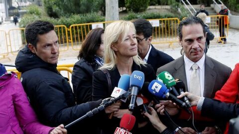 Ana Duato a las puertas de la Audiencia Nacional