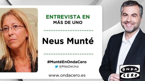 Neus Munt&eacute; estar&aacute; en M&aacute;s de uno con Carlos Alsina