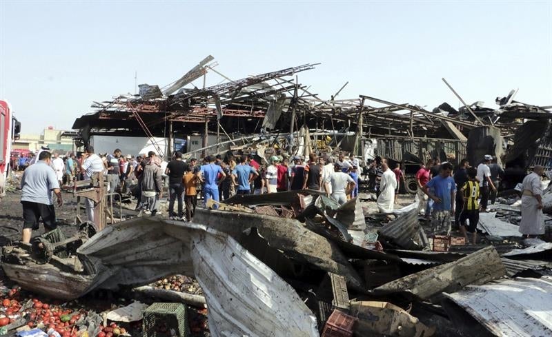 64 muertos y 87 heridos en un atentado cerca de un mercado popular en Bagdad 64 muertos y 87 heridos en un atentado cerca de un mercado popular en Bagdad