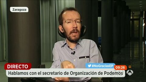 Pablo Echenique en Espejo P&uacute;blico
