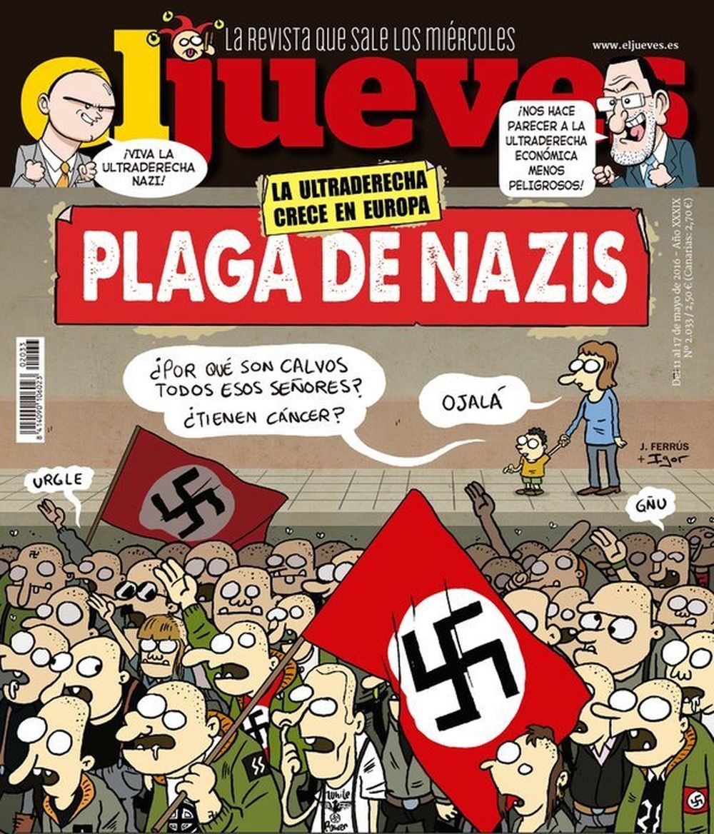 Agreden a la directora de El Jueves tras publicar portada contra neonazis Agreden a la directora de El Jueves tras publicar portada contra neonazis