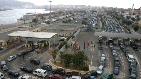 Vista del puerto de Ceuta
