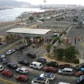 Vista del puerto de Ceuta