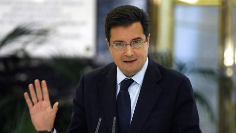El portavoz del PSOE, &Oacute;scar L&oacute;pez en el Senado