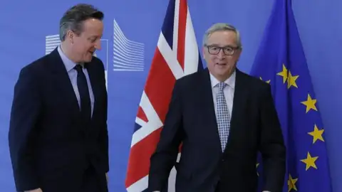 David Cameron y Jean-Claude Juncker David Cameron y Jean-Claude Juncker