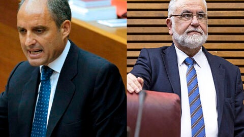 Francisco Camps y el exconseller y expresidente de las Corts Juan Cotino.