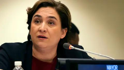 Ada Colau en la ONU Ada Colau en la ONU