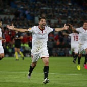 Coke marcó el 1-3 a favor del Sevilla ante el Liverpool en la final