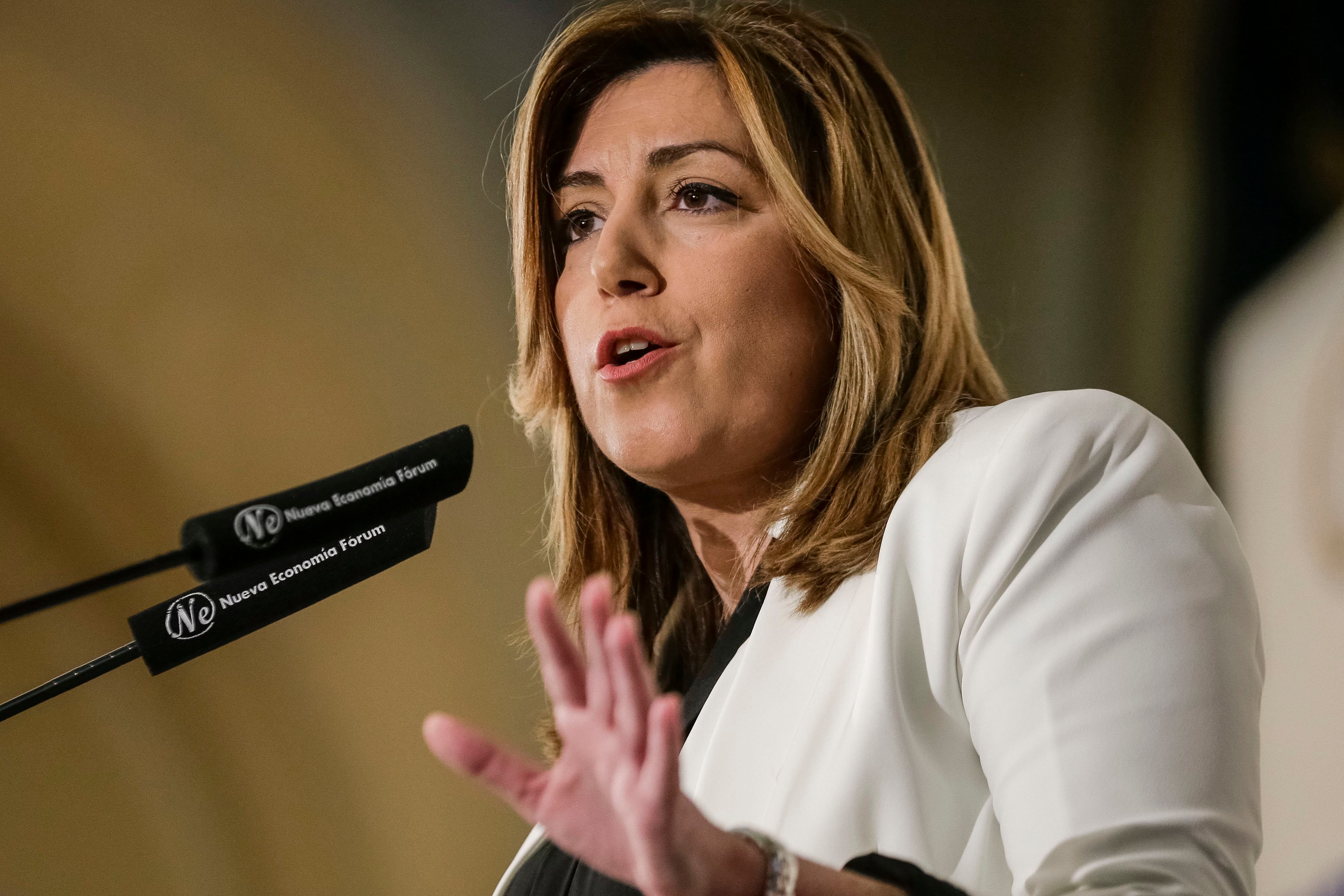Susana Díaz: "En el PSOE ni hay bandos ni hay una banda, es un gran partido" Susana Díaz: "En el PSOE ni hay bandos ni hay una banda, es un gran partido"